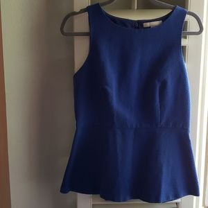 Banana Republic Blue Peplum Top